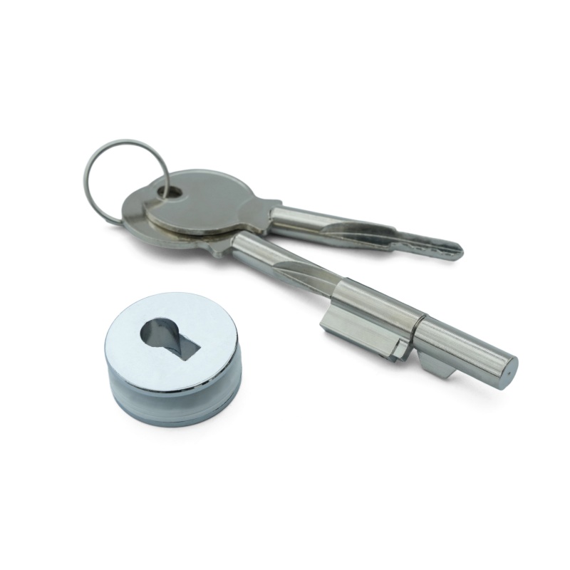 Brushed Nickel Copper Lock Cylinder