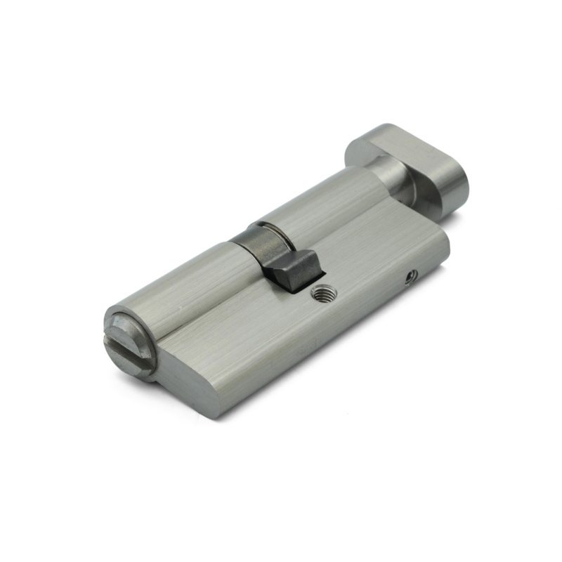 Brushed Nickel Toilet Lock Cylinder