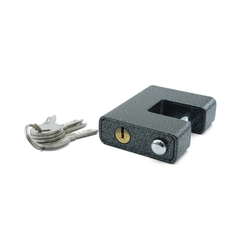 Plastic Painted Half-Shell Rectangular Padlock