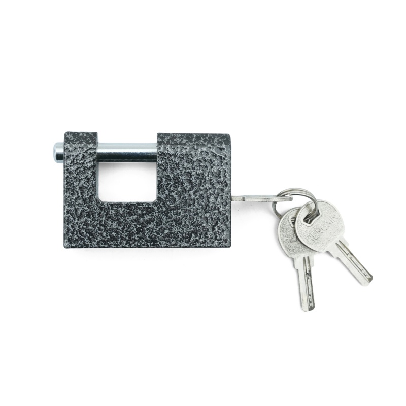 Plastic painted rectangular padlock A